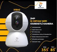 ONIXSMART  X16A2  IÇ Ortam Kablosuz 2MP PTZ Kamera kamera SES QC13FHTYC TUYA BEBEK VE BAKICI İZLEME  WİFİ KAMERA